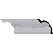 Ekena Millwork 6 3/4"H x 6 7/8"P x 9 5/8"F x 94 1/2"L, (19 1/4" Repeat), Floral Swag Crown Moulding MLD06X06X09FL - alternate 1